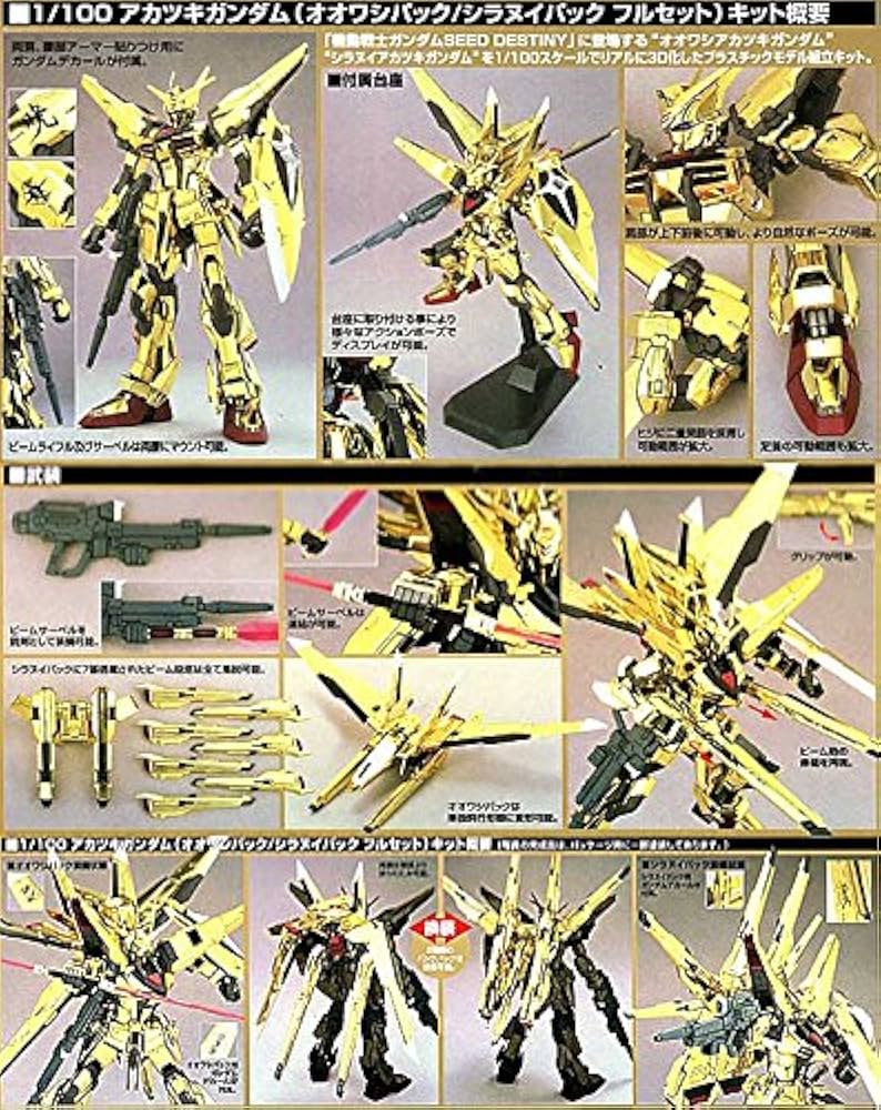 ORB-01 Akatsuki Oowashi Pack/Shiranui Pack Full Set GUNPLA